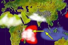 الرياح الموسمية الهندية من بين مخاطر التغير السريع في المناخ