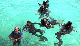 في محاولة فريدة من نوعها للفت نظر العالم إلى خطورة التغير المناخي: أعضاء حكومة جزر المالديف تتدرب لتجتمع تحت الماء