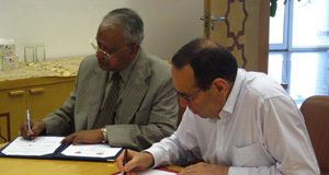 المركز الدولي للزراعة الملحية يوقع مذكرة تفاهم مع معهد بيتز للتكنولوجيا والبحوث