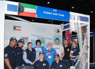فريق الغوص الكويتي يشارك في معرض الغوص الدولي في لندن