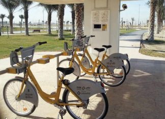 «مدن» تدشن محطتين للدراجات الهوائية في بحيرة مدن