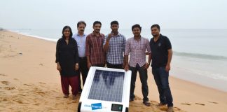 جهاز نقال لتحلية المياه بالطاقة الشمسية