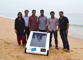 جهاز نقال لتحلية المياه بالطاقة الشمسية