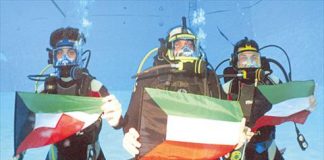 فريق الغوص الكويتي يطلق أول عروضه البيئية الحية