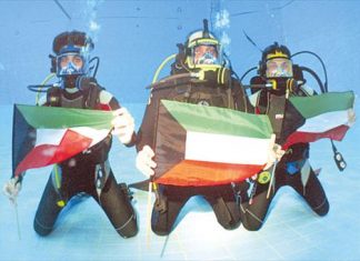 فريق الغوص الكويتي يطلق أول عروضه البيئية الحية