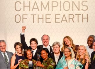 تسليم جوائز أبطال الأرض إلى خمس قادة ملهمين في مجال البيئة