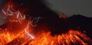 تجدد ثورة بركان ساكوراجيما باليابان قرب محطة نووية