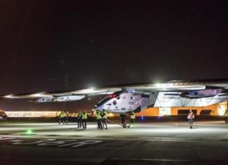 الطائرة الشمسية تهبط في ولاية أوهايو الأمريكية