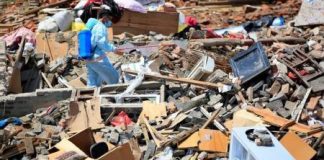 التخلص من مواد كيماوية خطيرة بعد إعصار مدمر بالصين