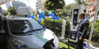 لبنان تدشن أول محطة شاحن للسيارات الكهربائية