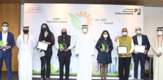 دبي لتنمية الصادرات تكرم الفائزين بجائزة دبي للصناعة الخضراء 2020 جائزة دبي للصناعة الخضراء